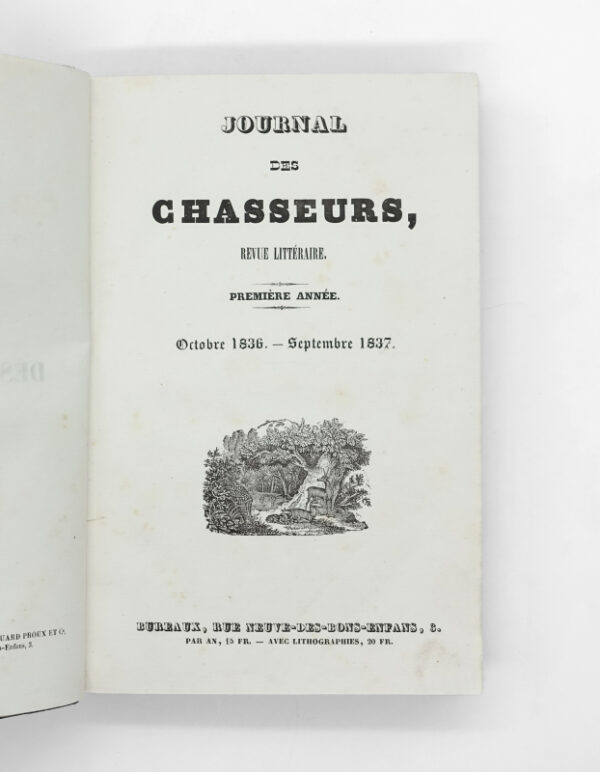 <span class="artist-name-product">[ANONYME] </span> JOURNAL DES CHASSEURS, Revue littéraire. – Image 2