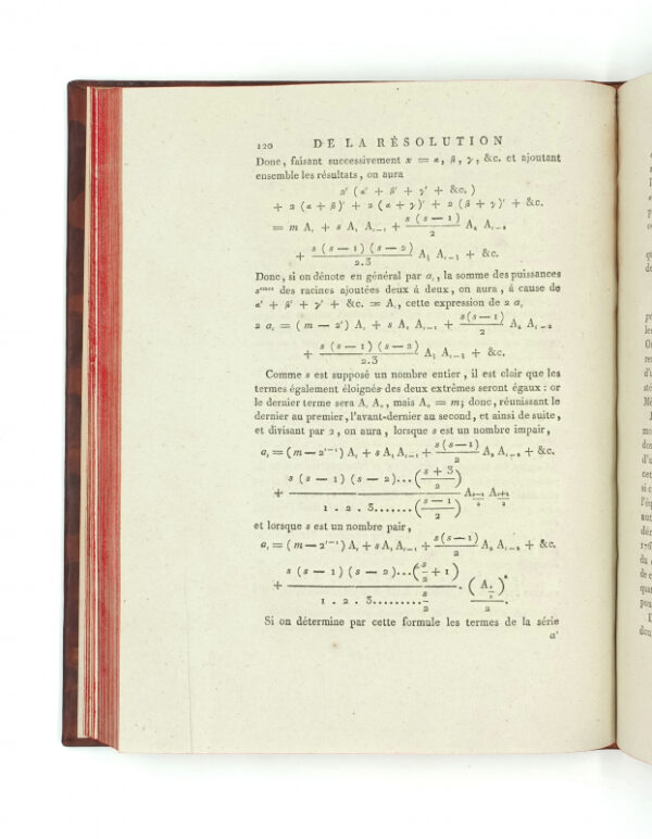 <span class="artist-name-product">LAGRANGE  Joseph</span> De la Résolution des équations numériques de tous les degrés. – Image 3