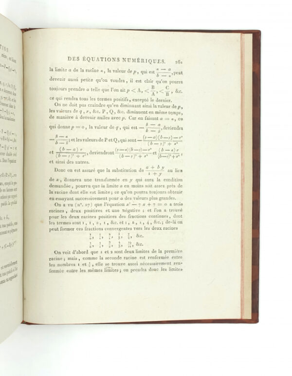 <span class="artist-name-product">LAGRANGE  Joseph</span> De la Résolution des équations numériques de tous les degrés. – Image 5