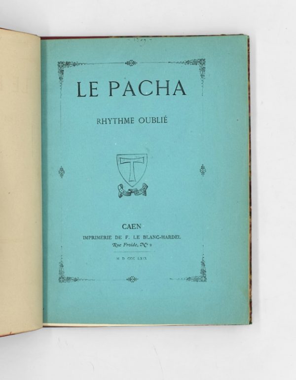 <span class="artist-name-product">BARBEY D'AUREVILLY  Jules</span> Le Pacha. Rythme oublié.