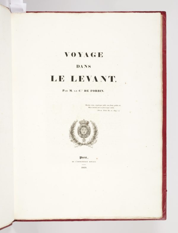 <span class="artist-name-product">FORBIN  Louis Nicolas Philippe Auguste</span> Voyage dans le Levant (en 1817 et 1818). - Image 2