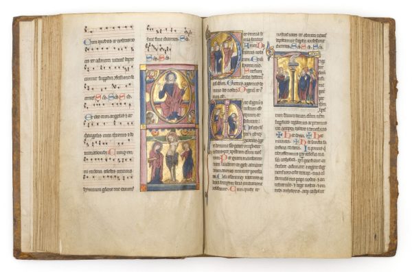 <span class="artist-name-product">GRADUEL </span> Gradual-Sacramentary-Lectionary of the Abbey of St-Victor of Paris. Illuminated manuscript on vellum.