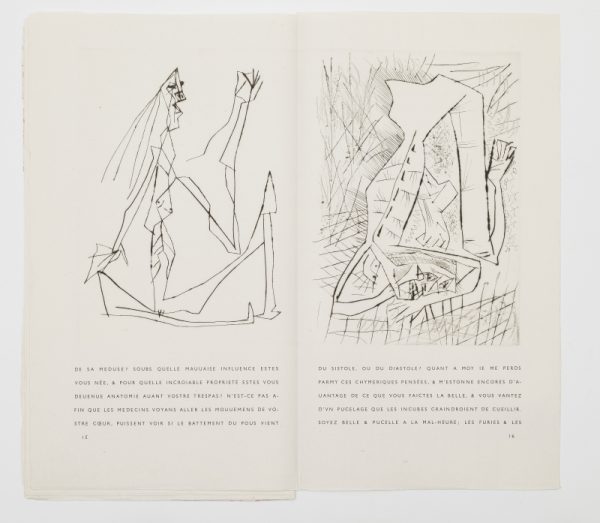 <span class="artist-name-product">VAUX (pseudonyme d'Adrian de Monluc) Guillaume</span> La Maigre. Mise en lumière et en page par ILIAZD. Illustrée de pointes sèches par Pablo Picasso. – Image 10