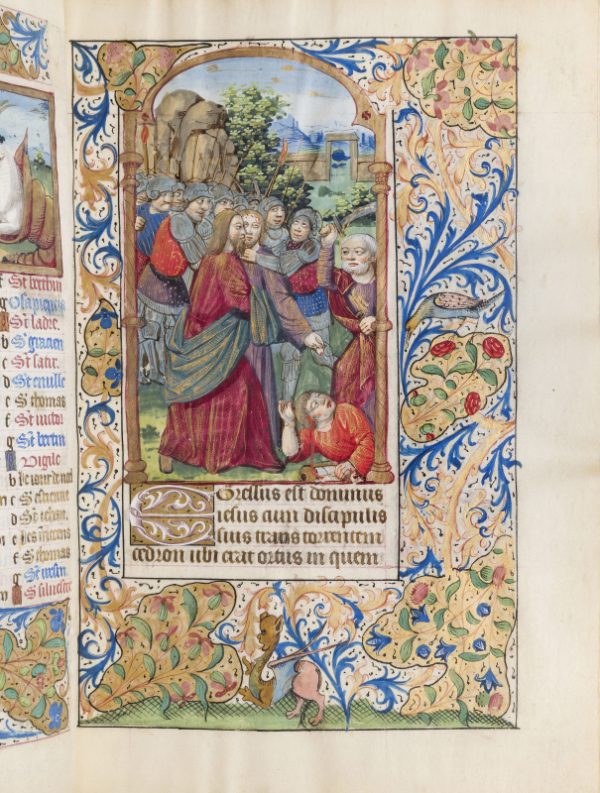 <span class="artist-name-product">BOOK OF HOURS </span> The Juvisy Montferrand Hours, use of Rome. Manuscript in Latin and French on vellum, illuminated by the Master of Jean d’Albret and the Master of the Chronique scandaleuse. - Image 3