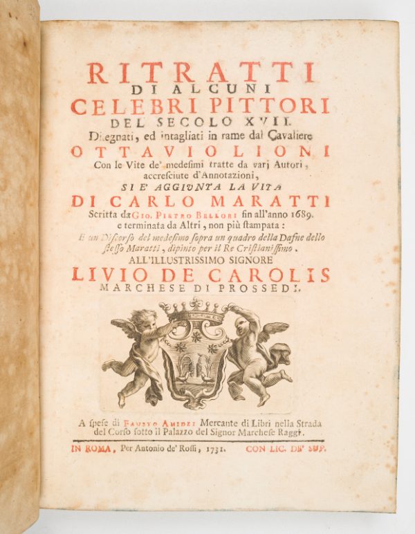 <span class="artist-name-product">LIONI Ottavio</span> Rittrati di alcuni celebri pittori del secolo XVII – Image 4